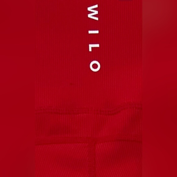WILO the Label Ribbed leggings Red Size Large - Picture 3 of 11